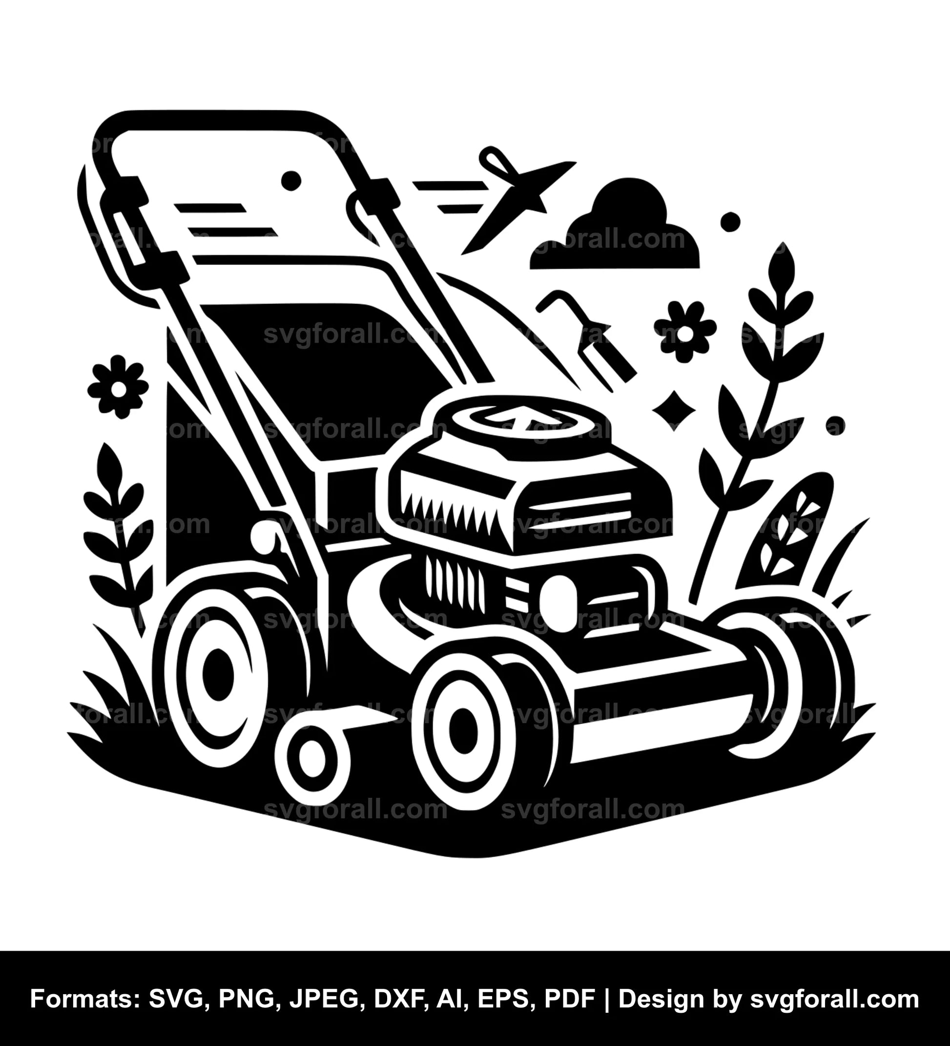 Lawn Mower SVG File