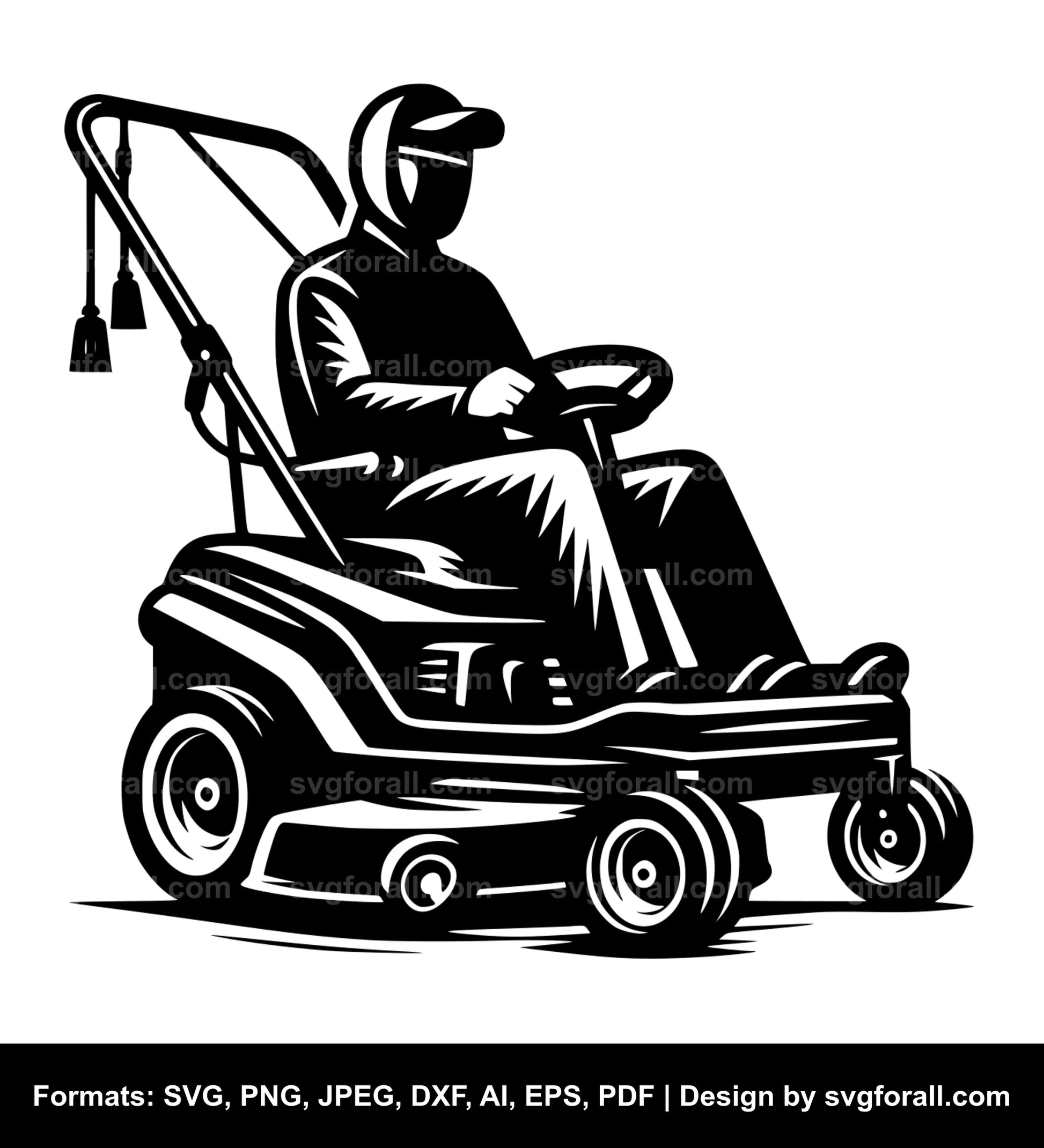 Lawn Mower SVG Vector