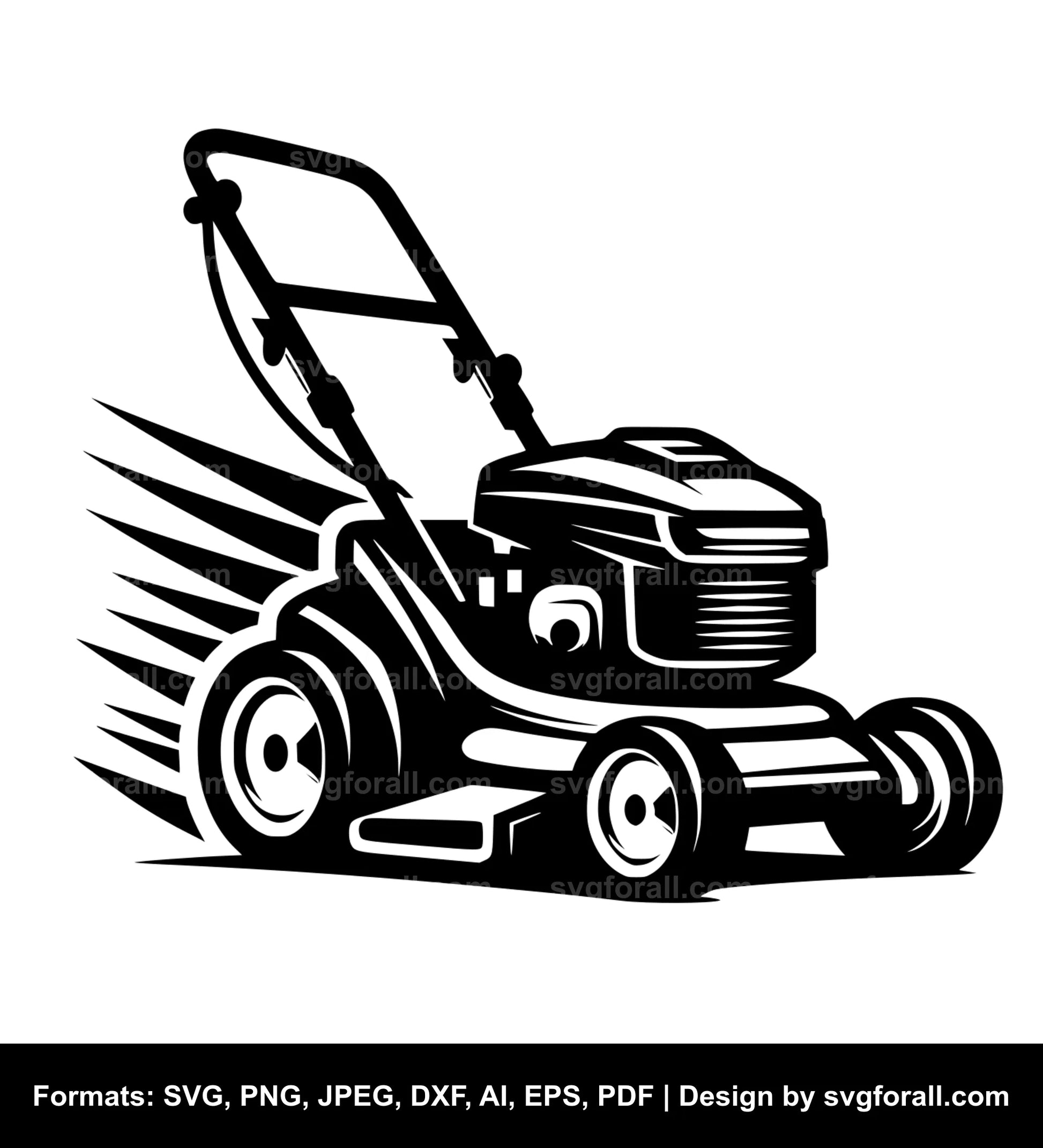 Lawn Mower Vector SVG