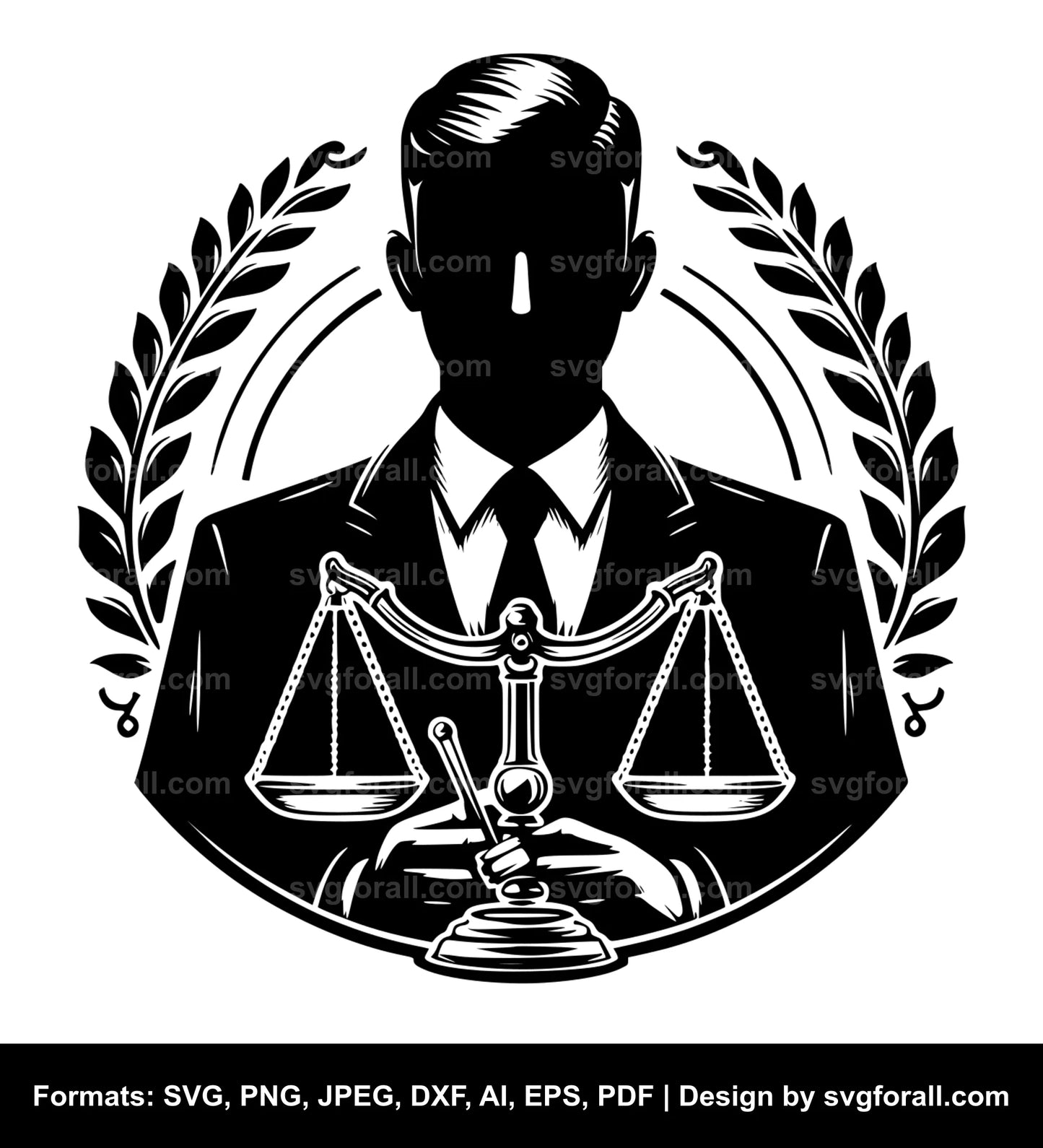 Lawyer Black SVG