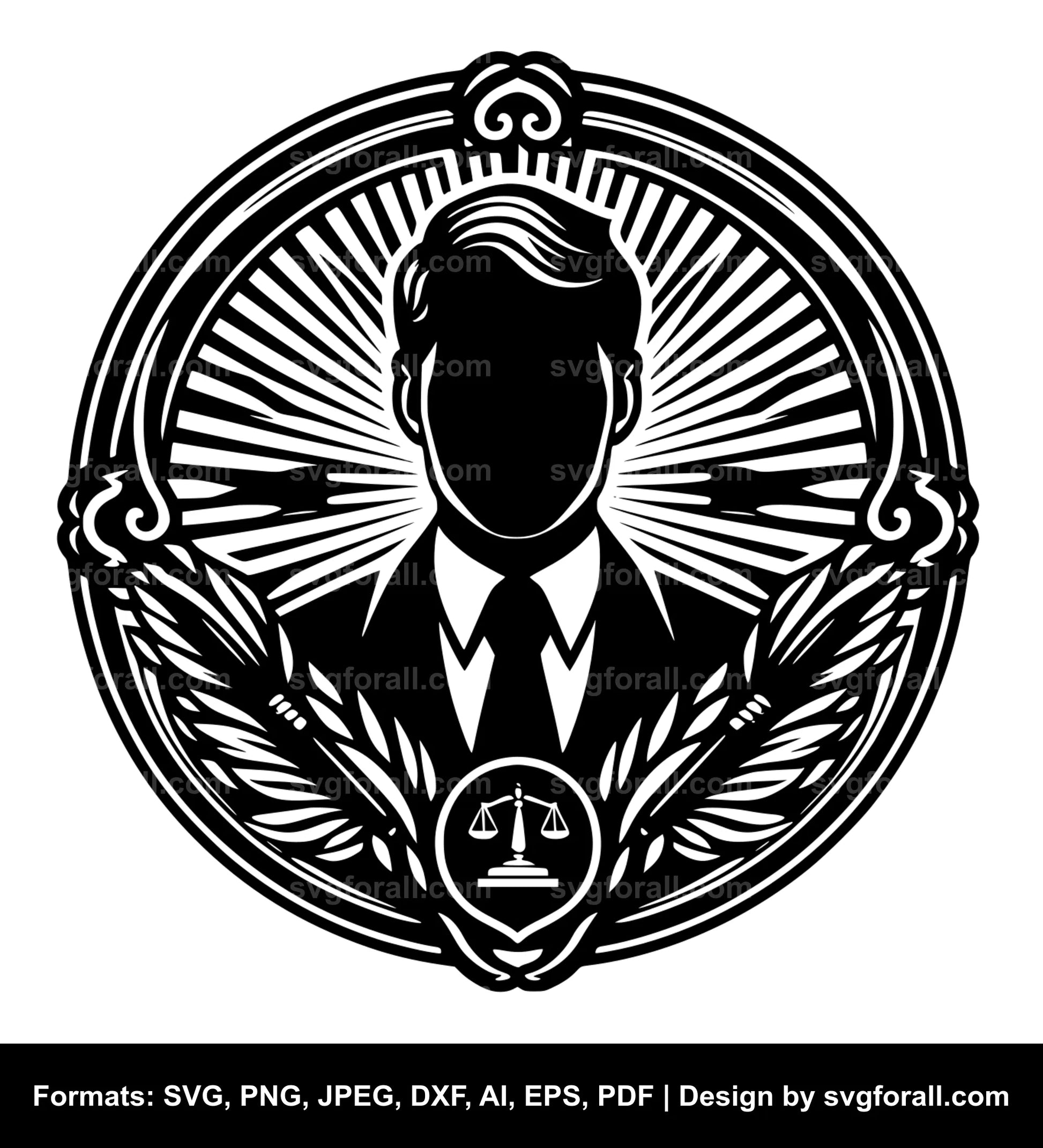 Lawyer SVG Vector