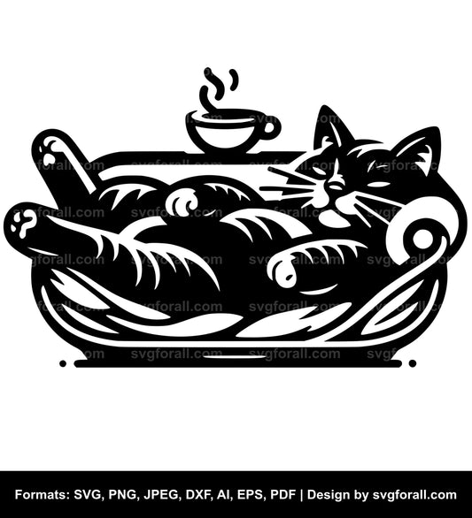 Lazy Cat SVG PNG