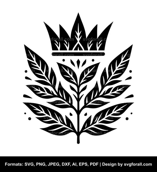 Leaf Crown SVG