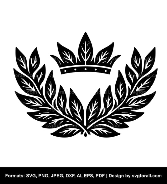 Leaf Crown Vector SVG