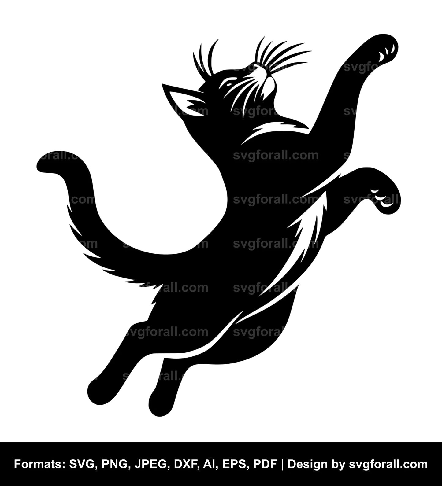 Leaping Cat SVG PNG