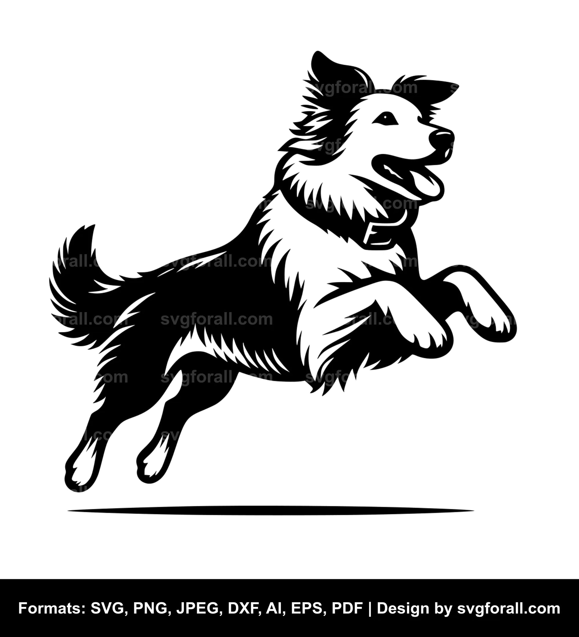 Leaping Dog SVG File