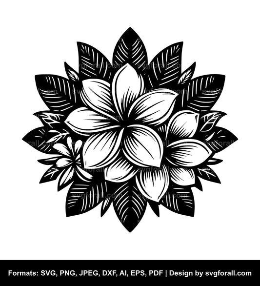 Lei Flower SVG File