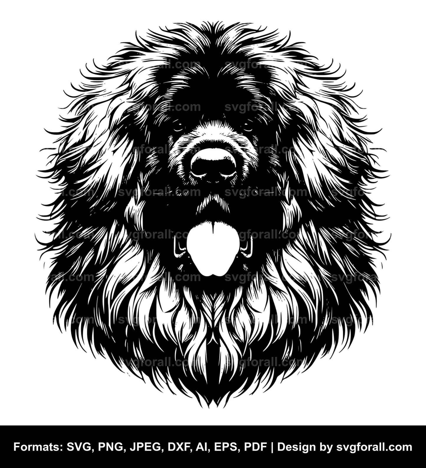 Leonberger Dog SVG Vector