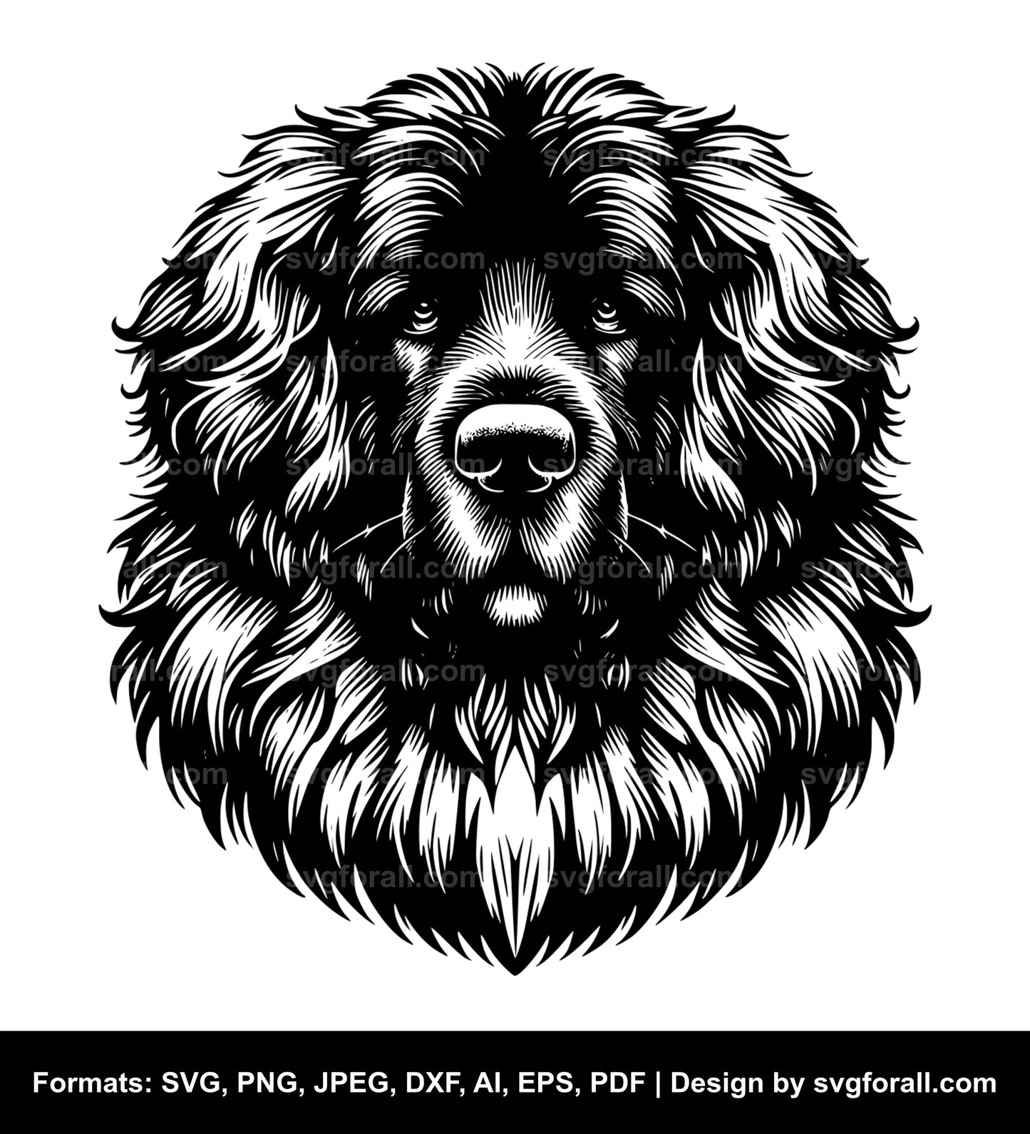 Leonberger Dog Vector SVG