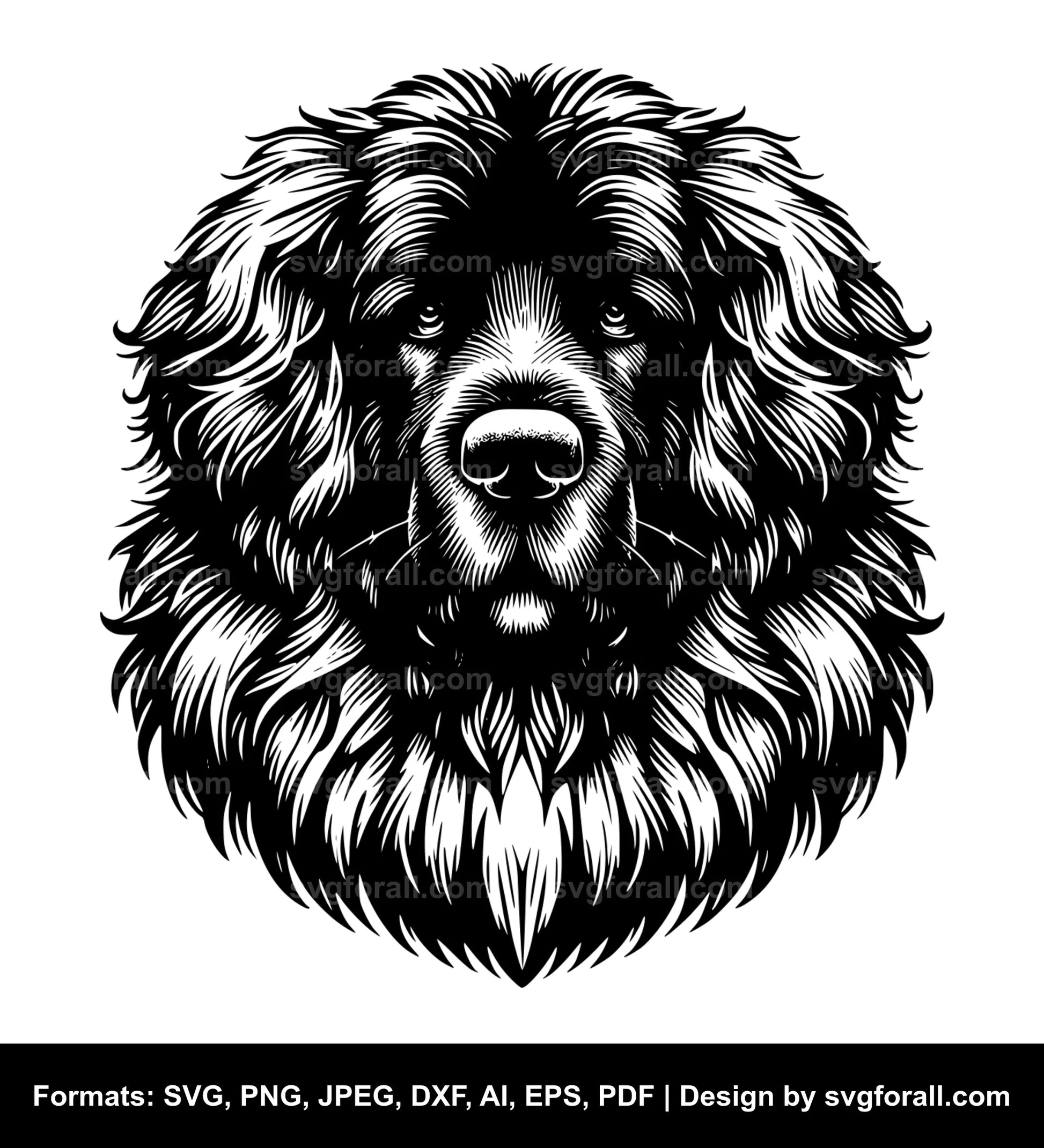 Leonberger Dog Vector SVG