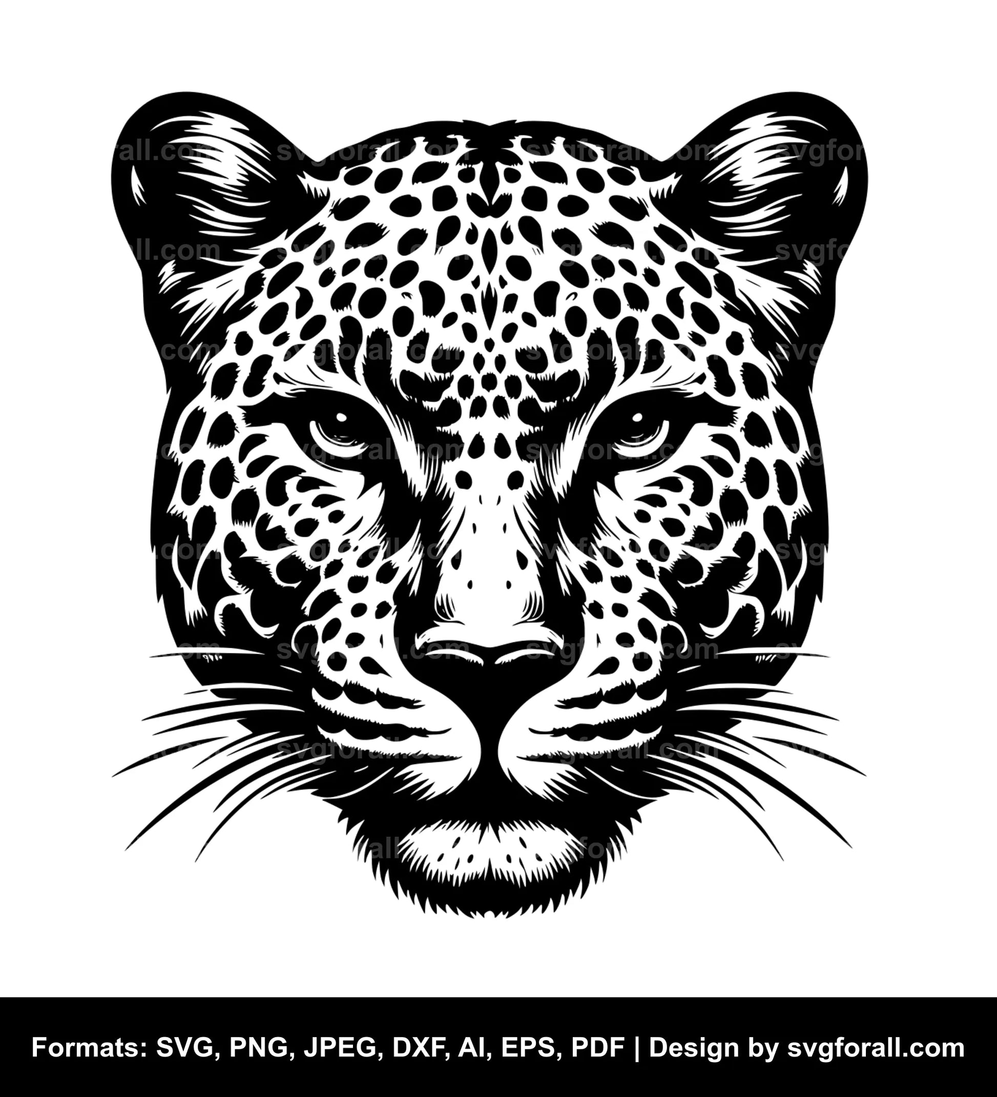 Leopard Black SVG