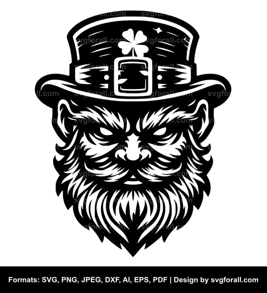 Leprechaun Face SVG File