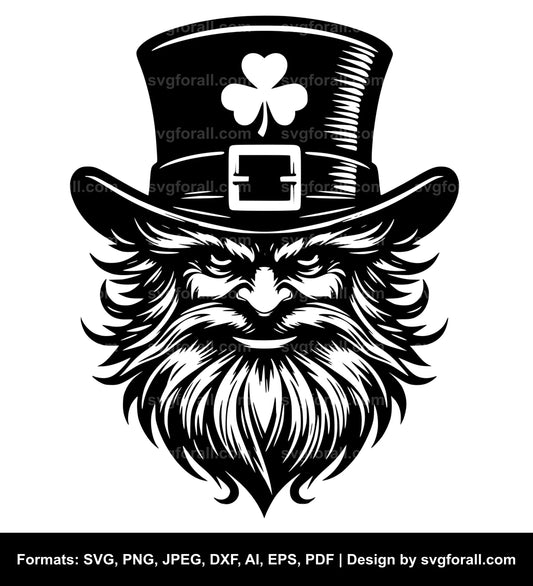 Leprechaun Face SVG Vector