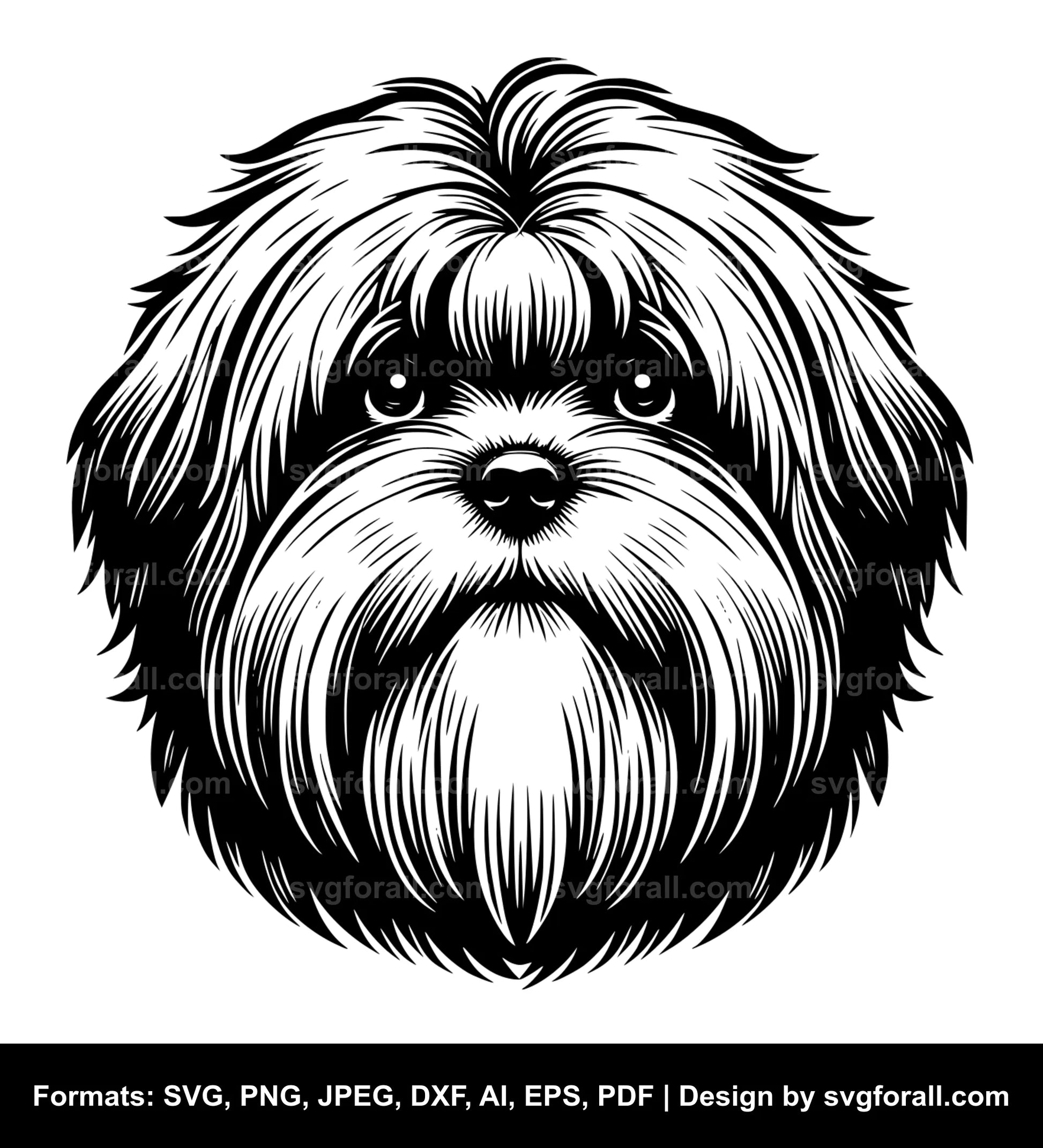 Lhasa Apso Dog Cricut SVG