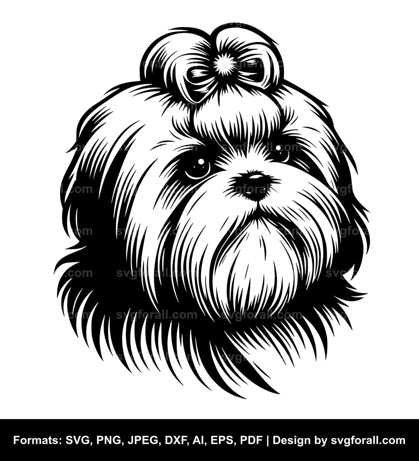 Lhasa Apso Dog SVG PNG