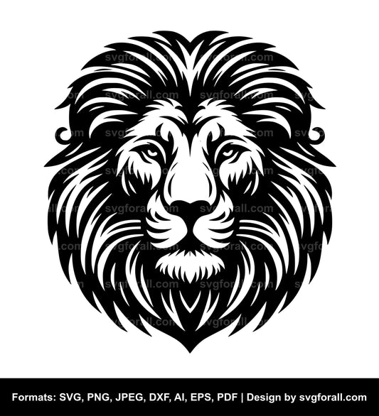 Lion Face SVG