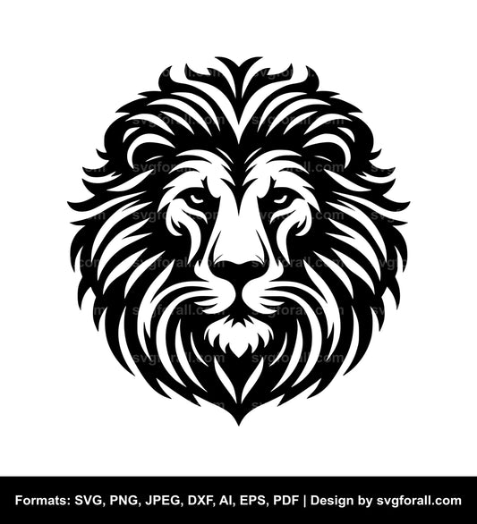 Lion Face SVG File