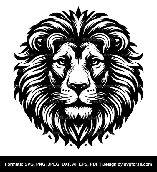 Lion Face SVG PNG