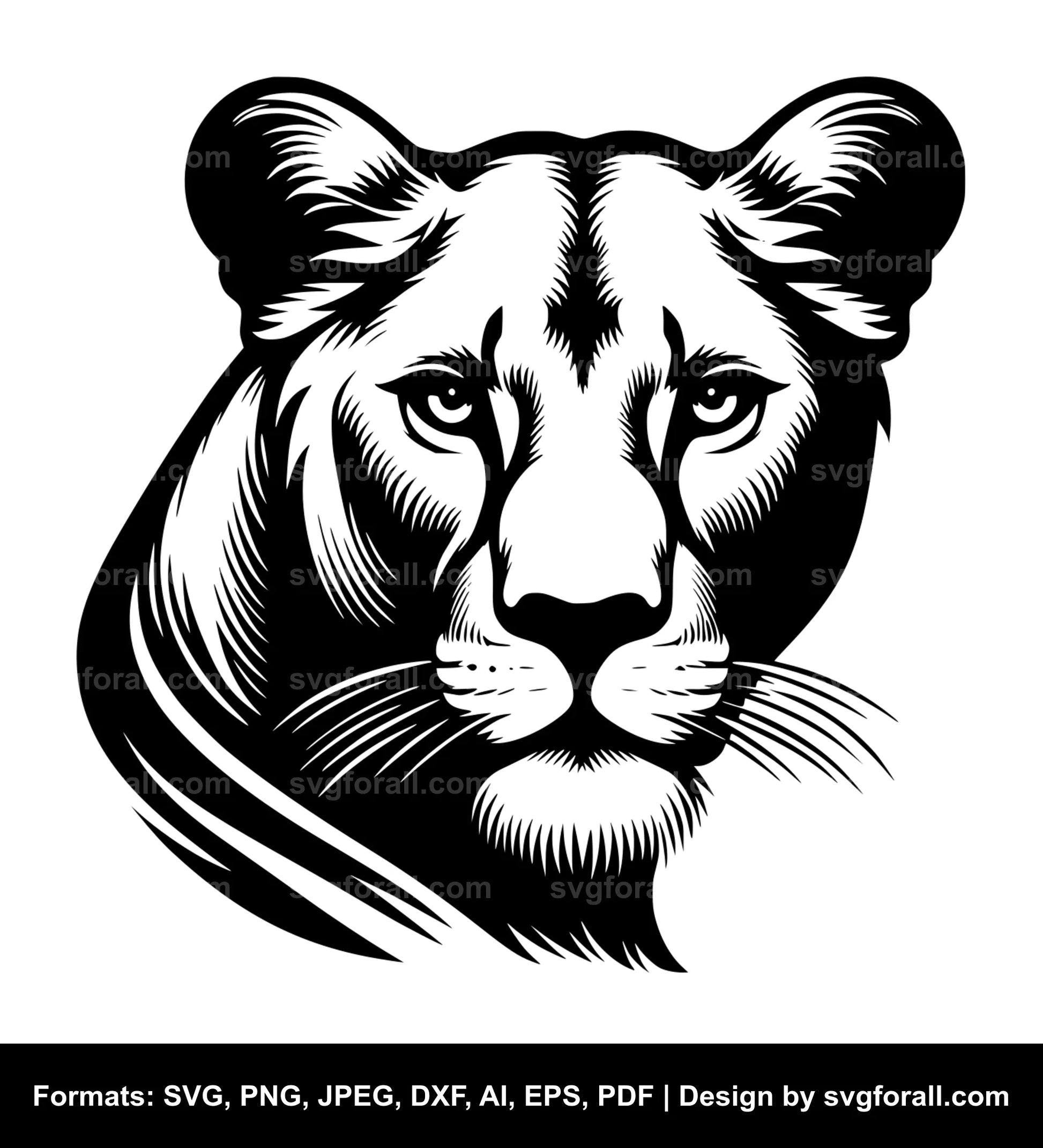 Lioness SVG Cut File