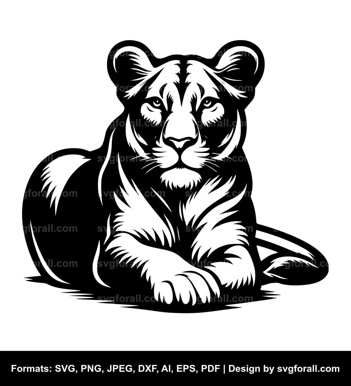 Lioness SVG PNG Image