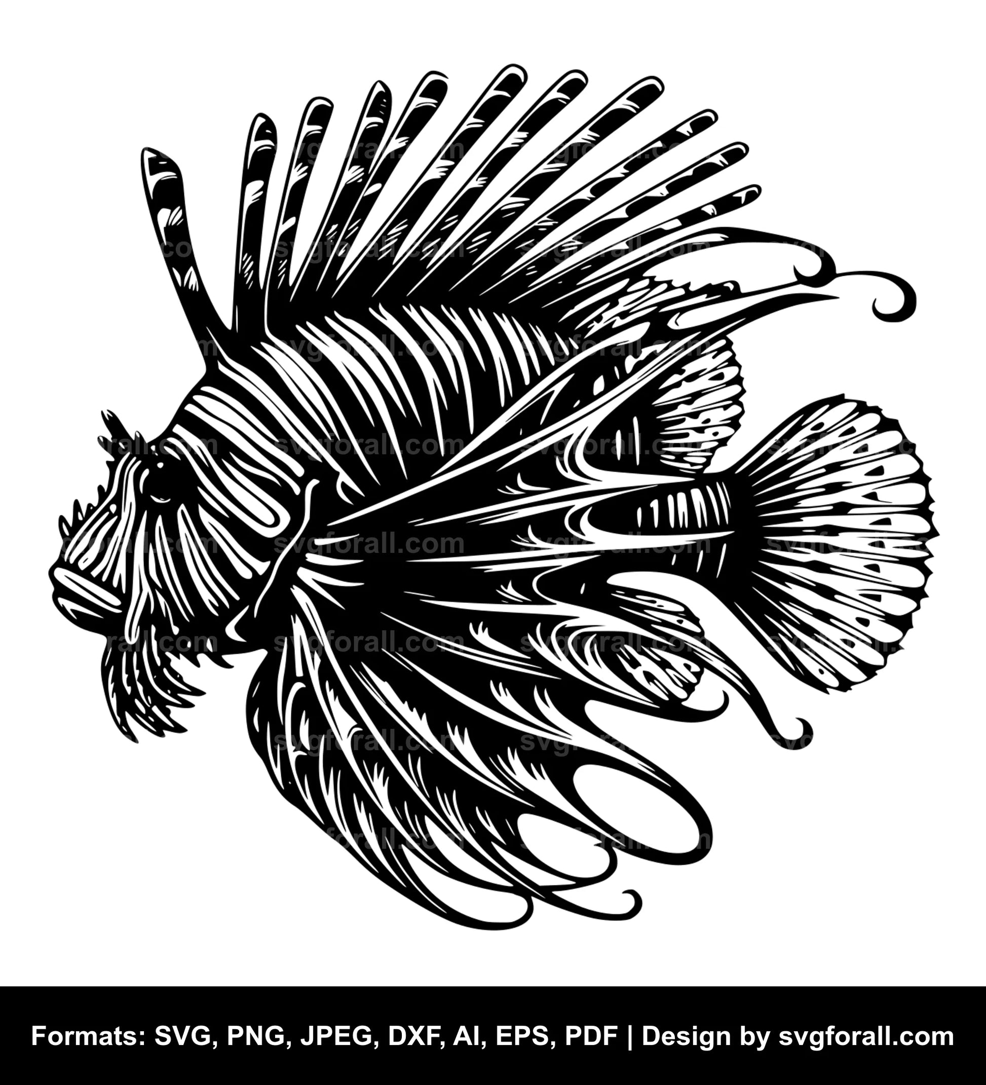 Lionfish SVG File