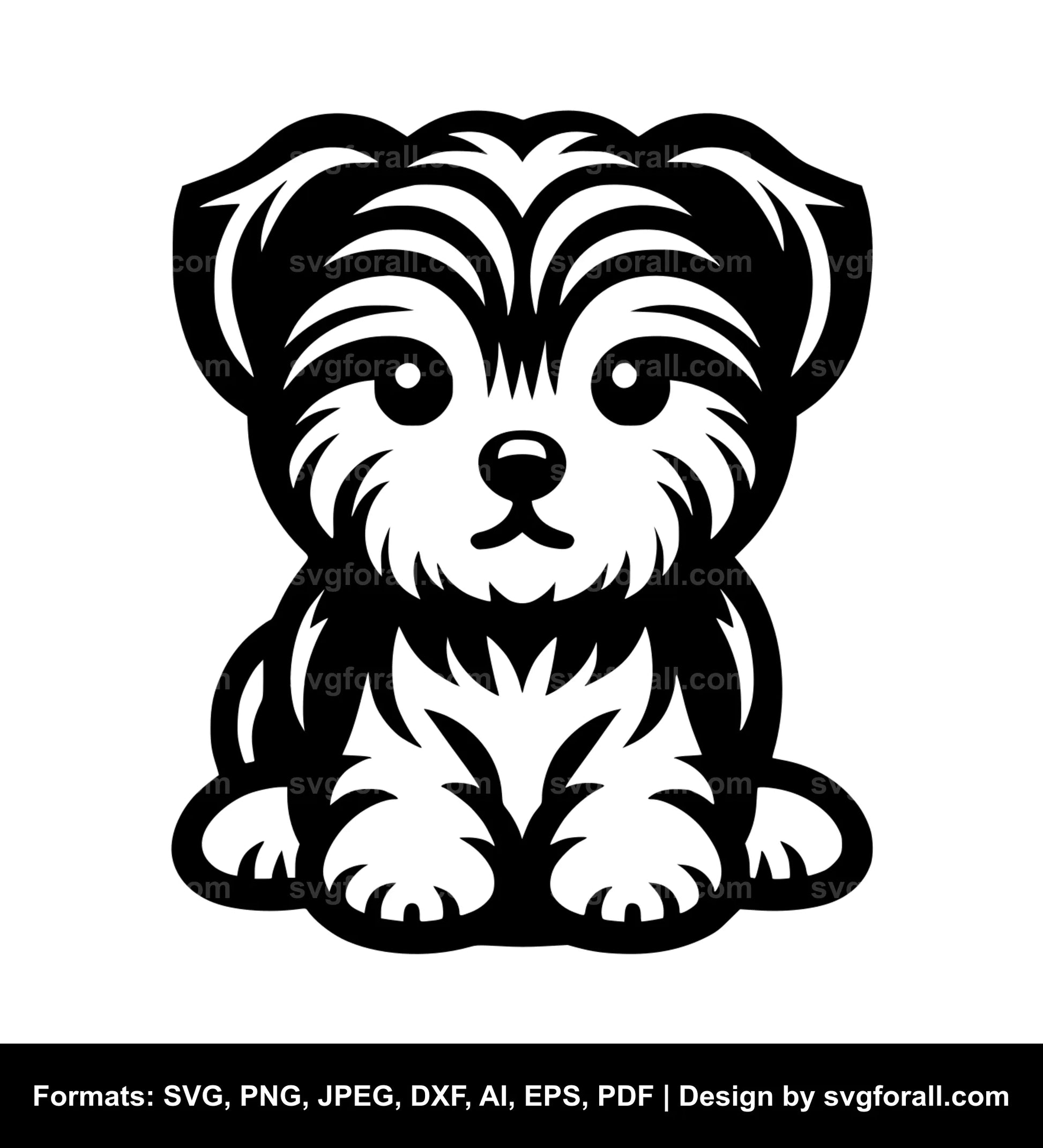 Little Dog Vector SVG