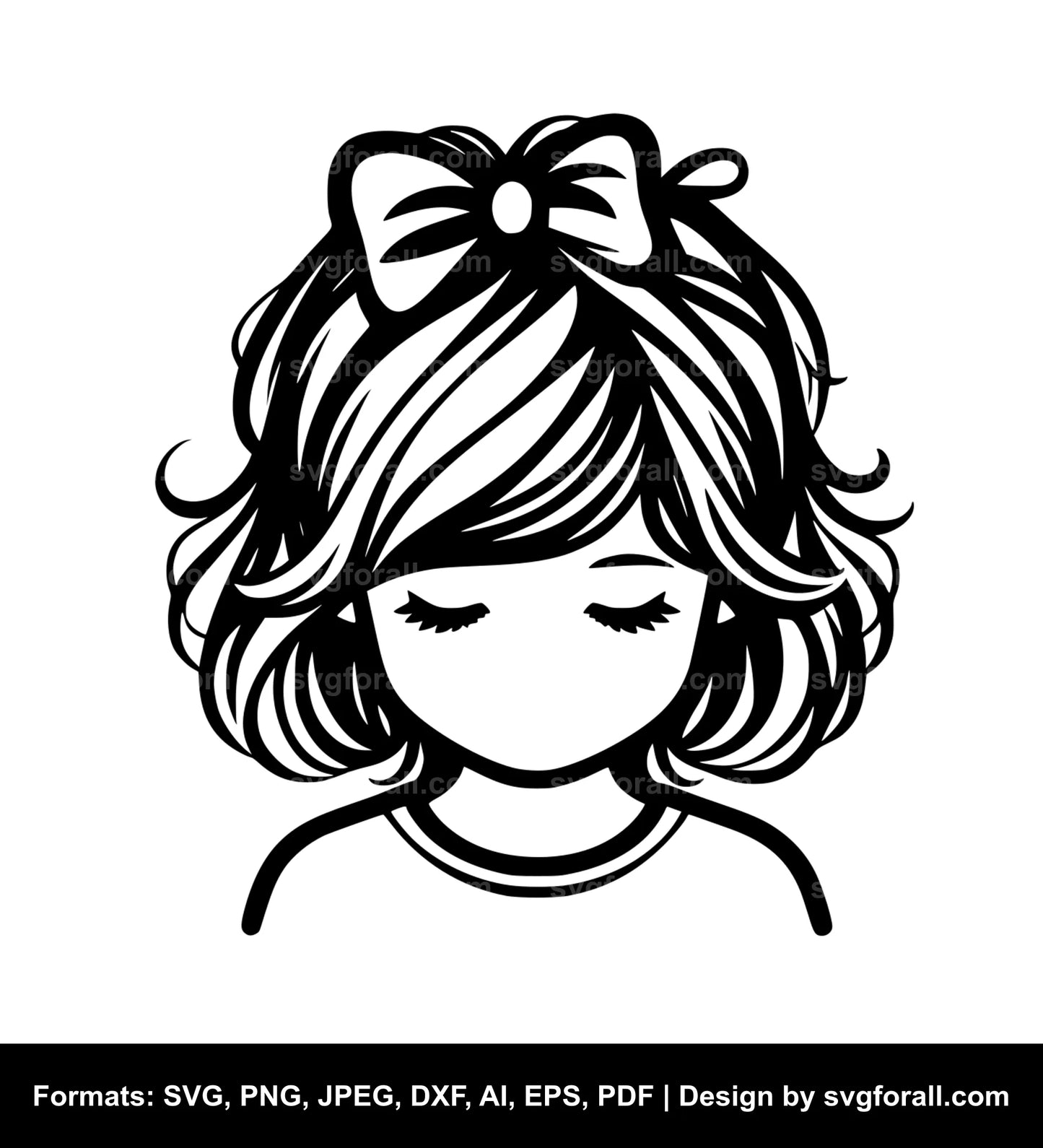 Little Girl SVG Design