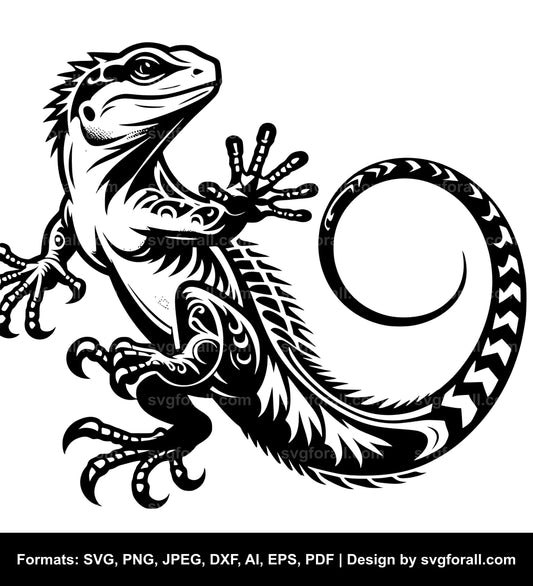 Lizard Black SVG