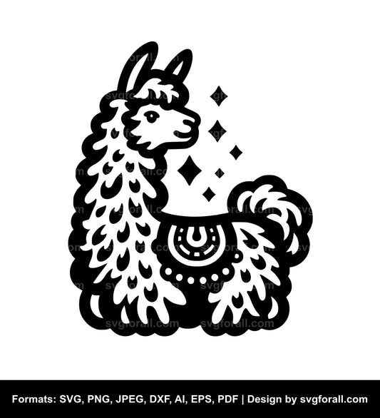 Llama Black SVG