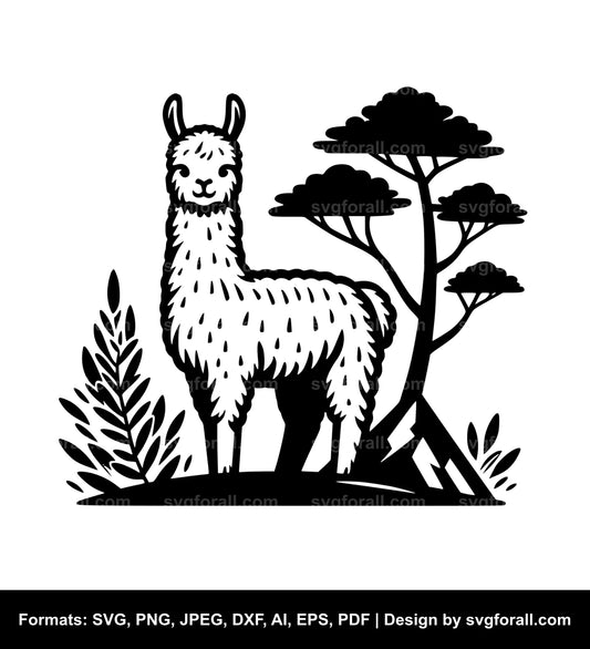 Llama Cricut SVG