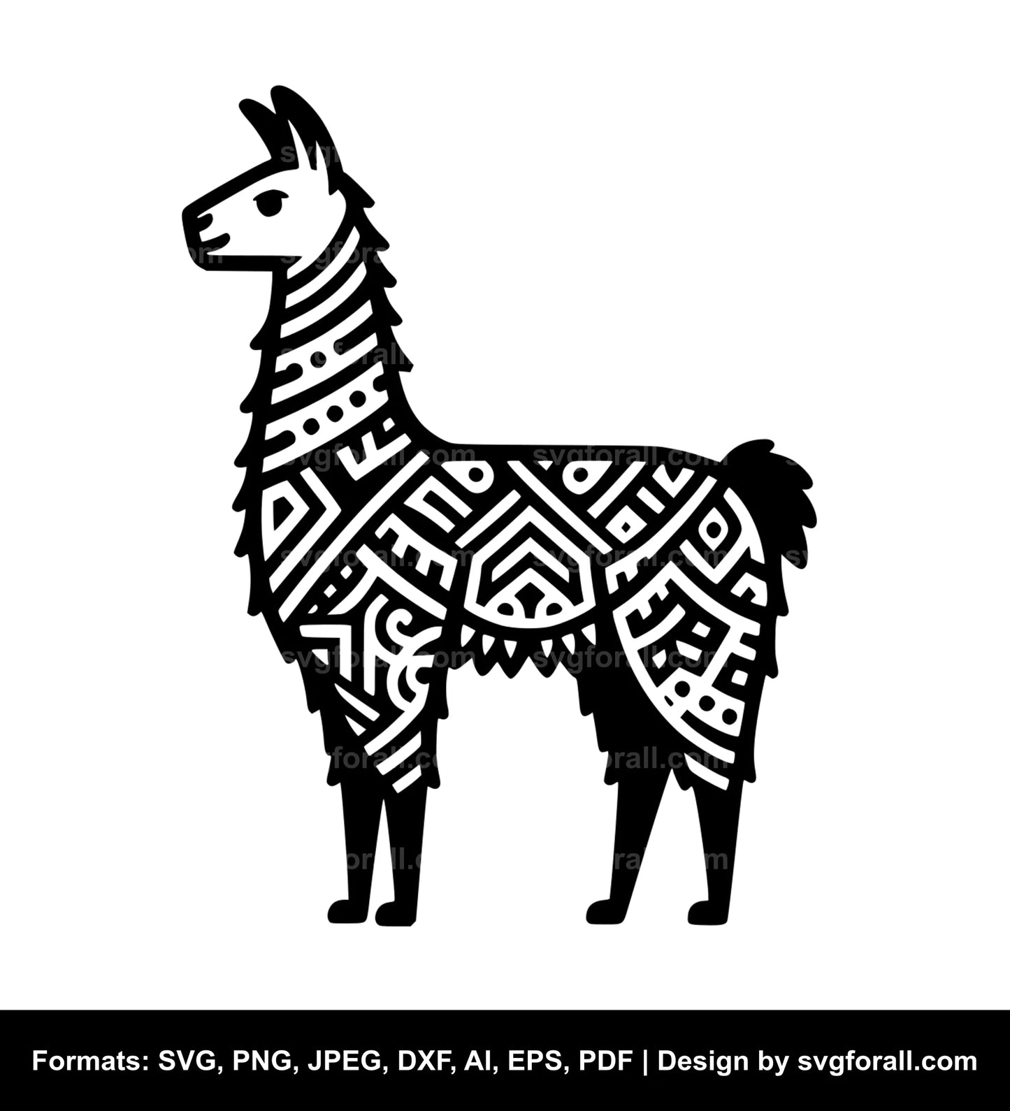 Llama SVG Cut Files