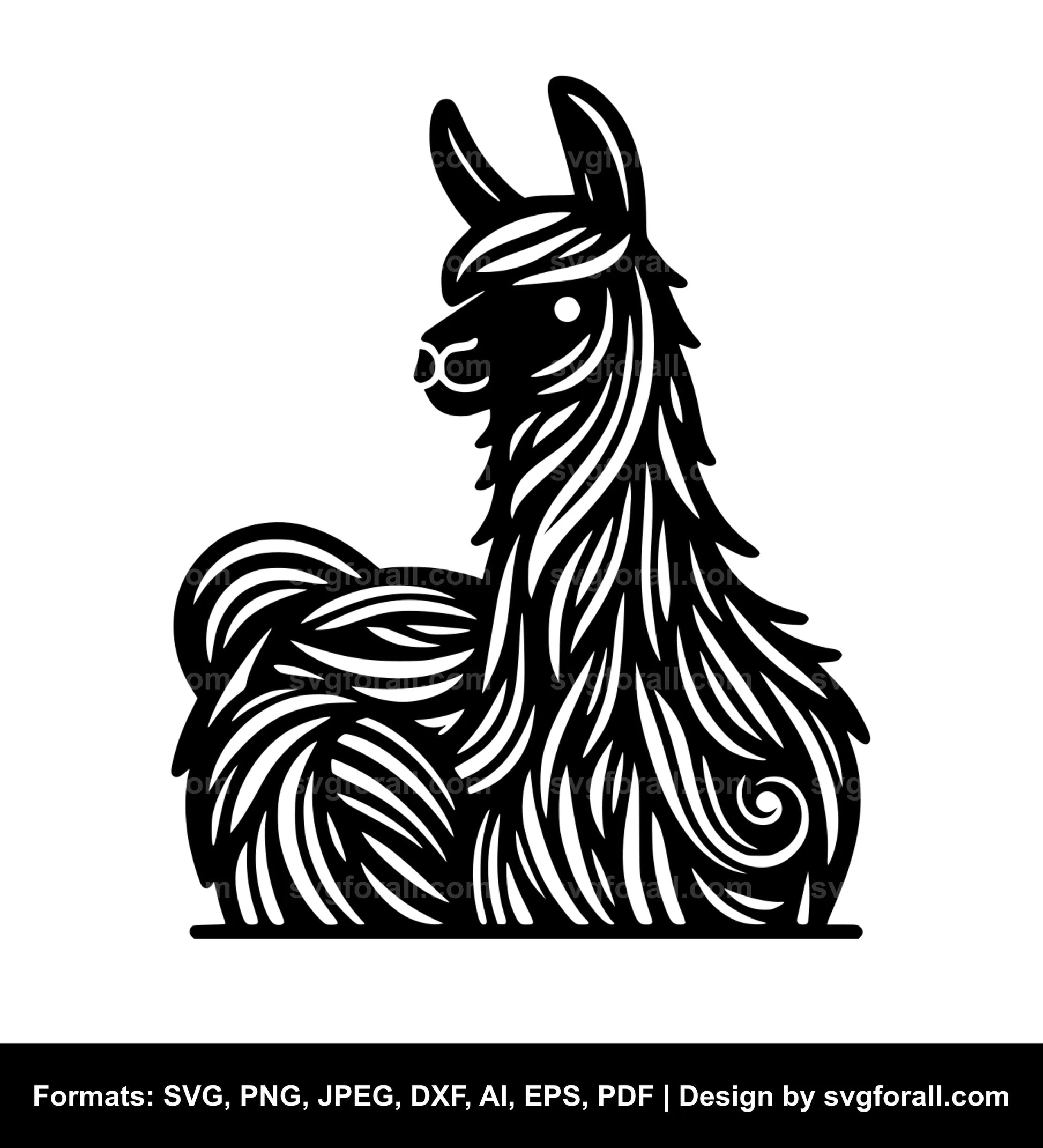 Llama SVG File