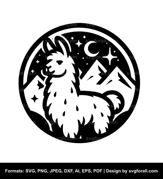 Llama SVG PNG