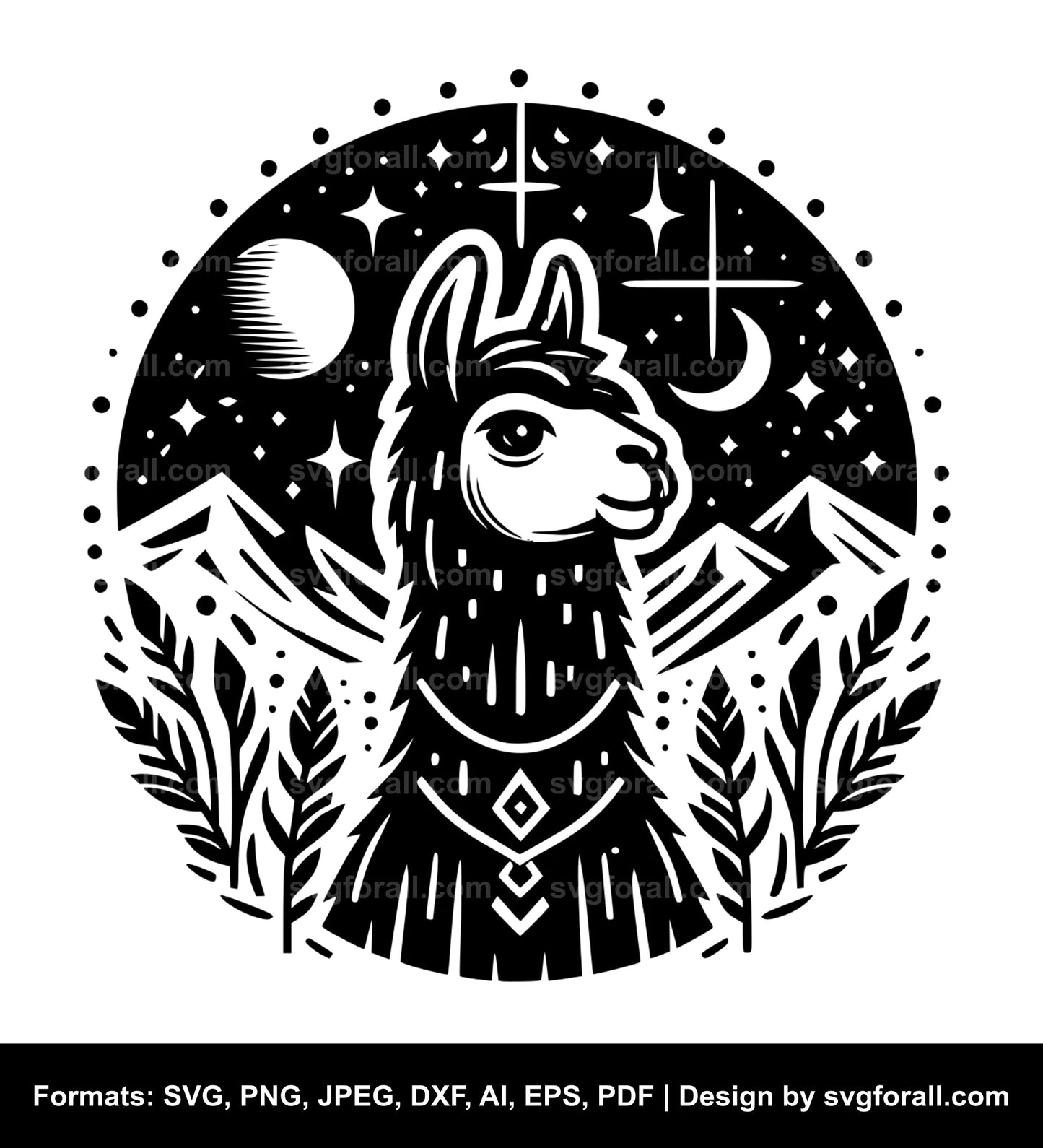 Llama SVG Vector