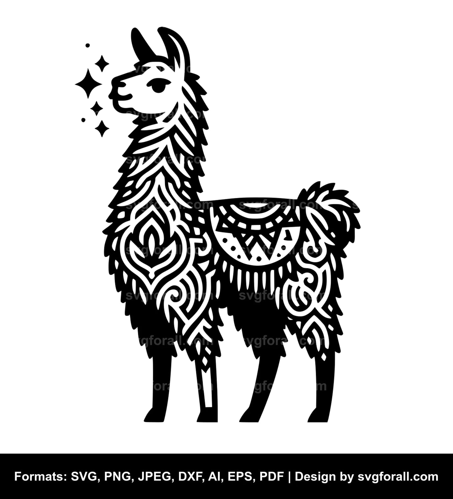 Llama SVG Vector File