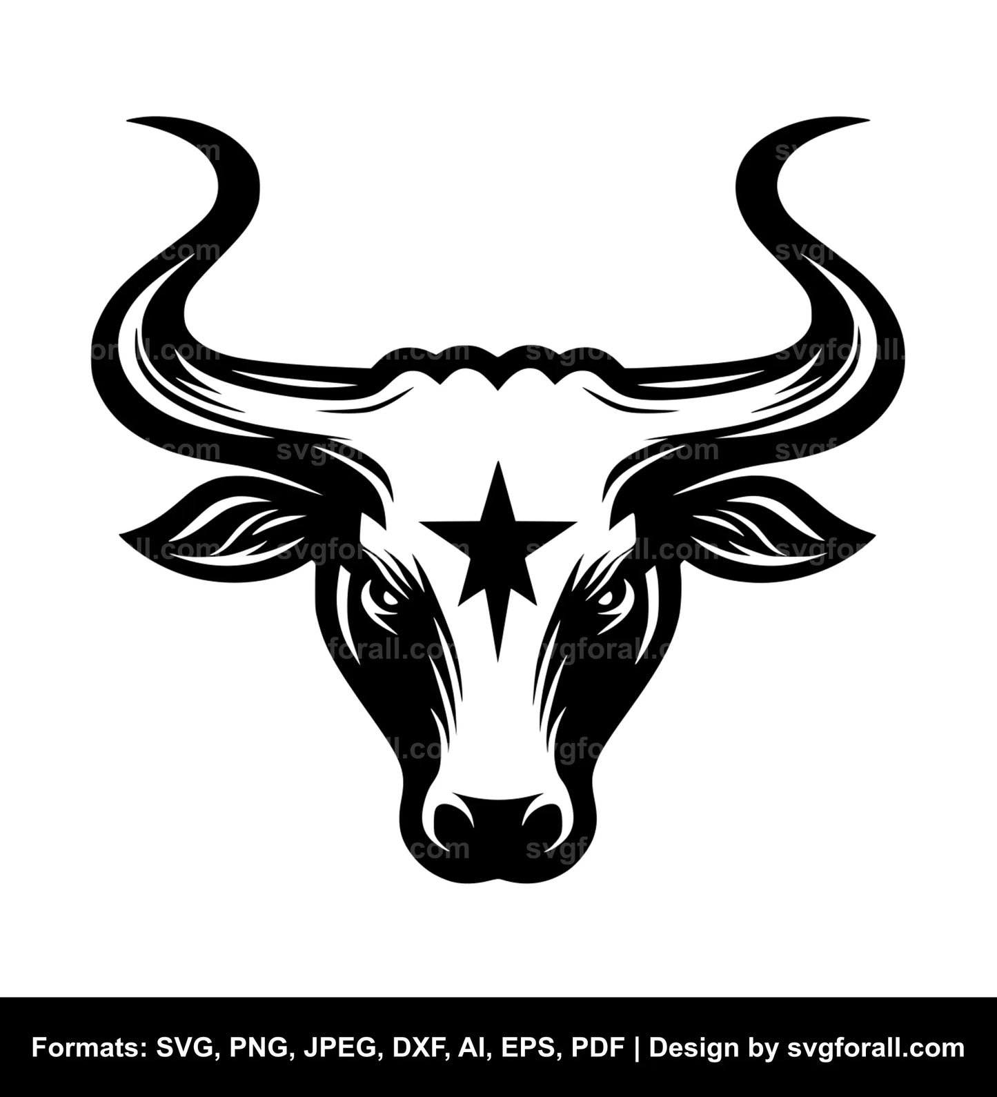 Longhorn Clipart SVG