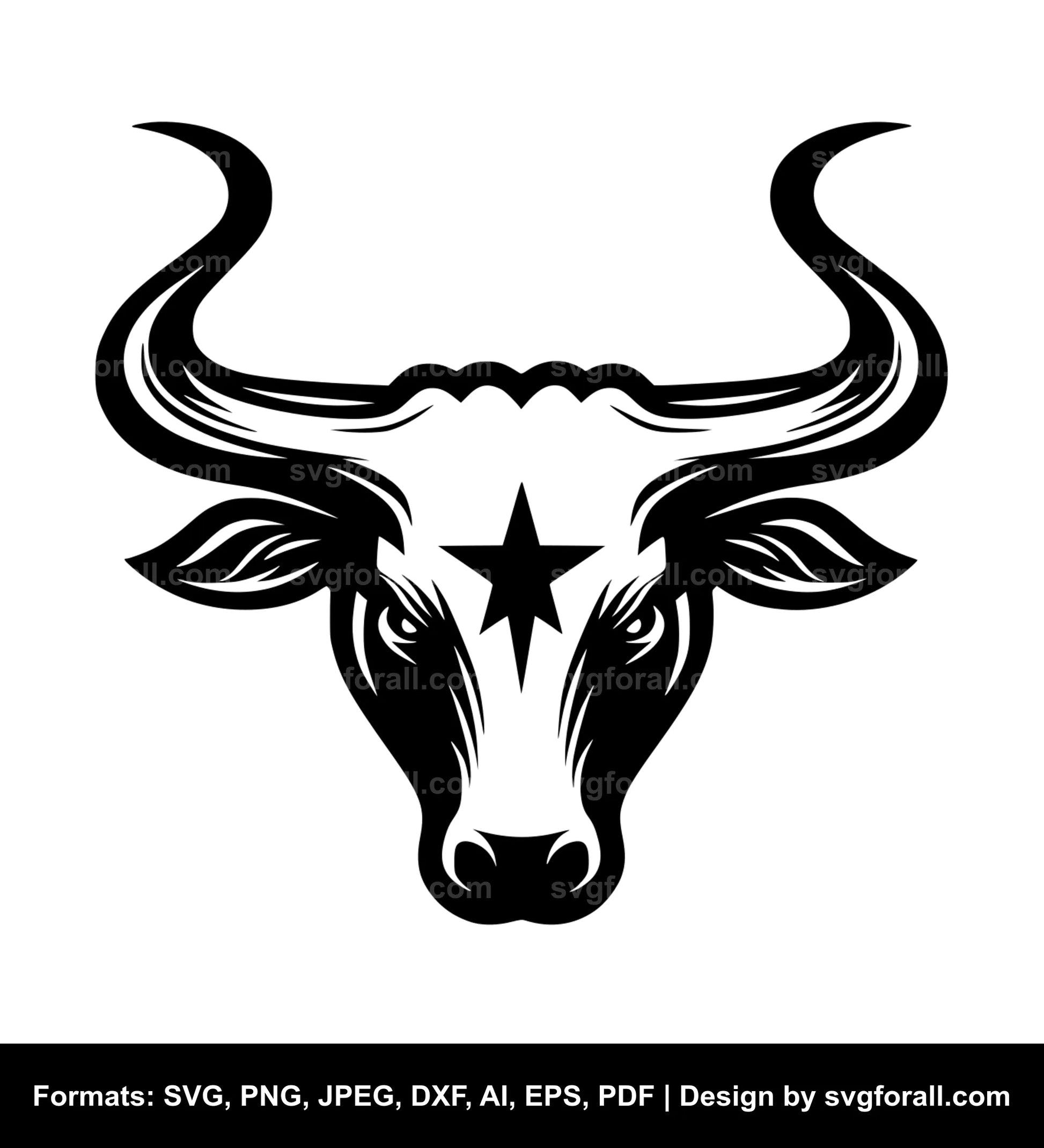 Longhorn Clipart SVG