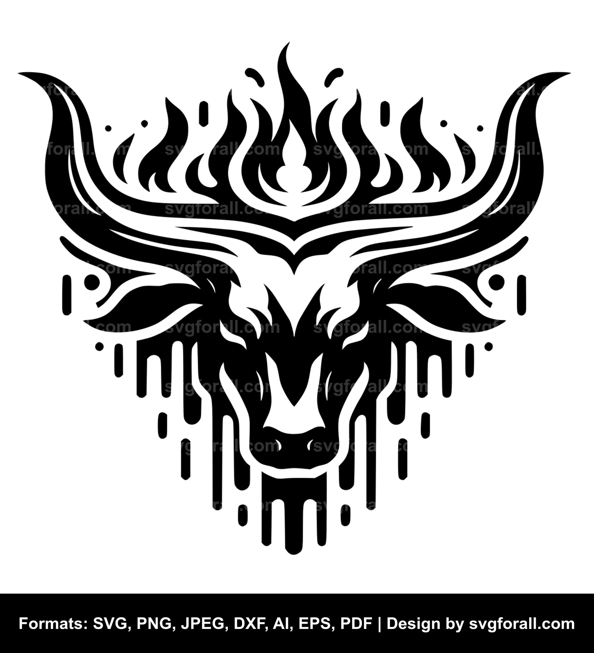 Longhorn SVG Clipart