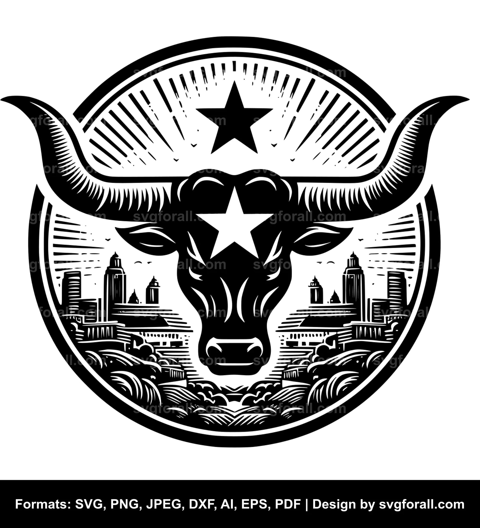 Longhorn SVG File