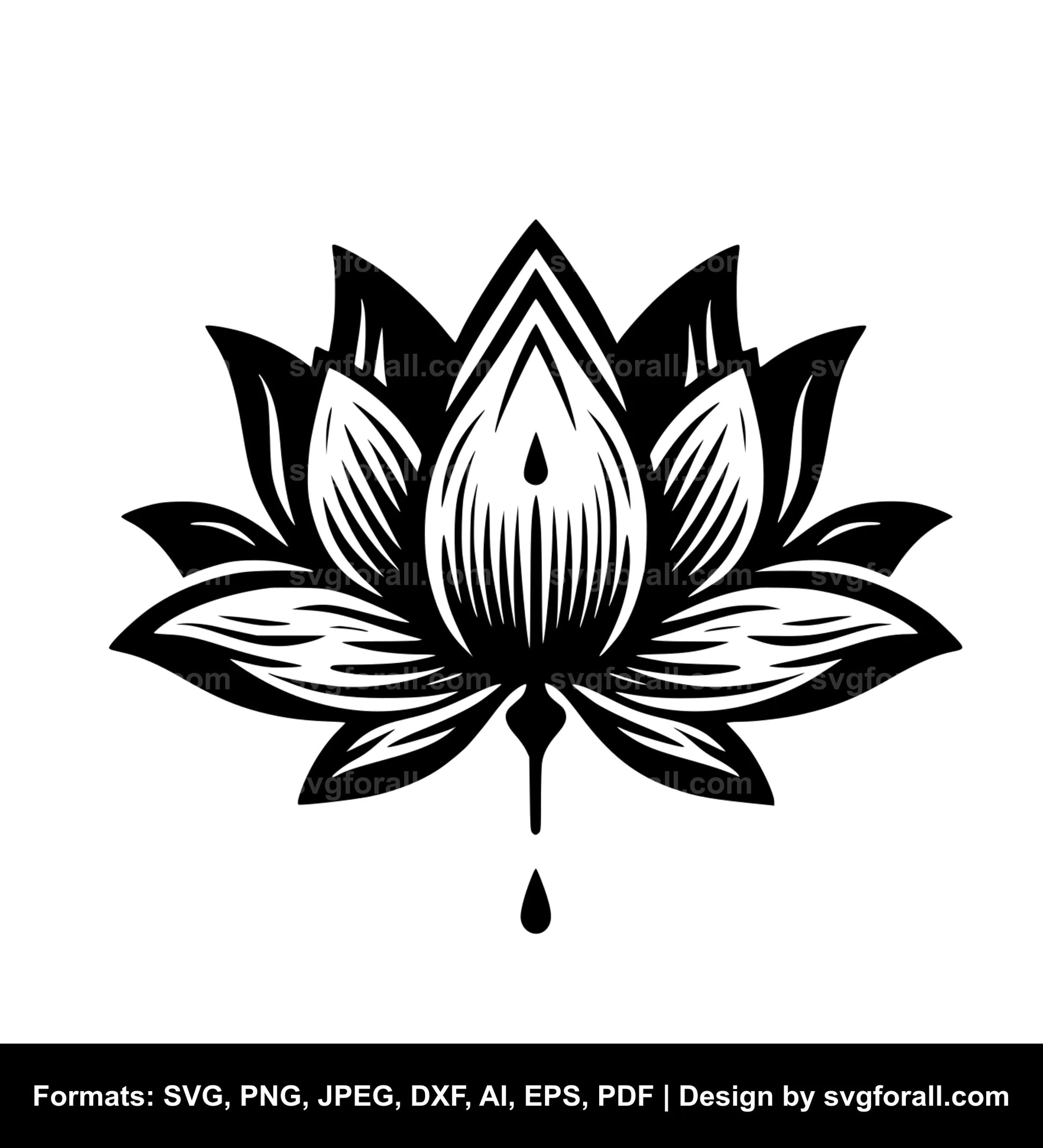 Lotus Black SVG