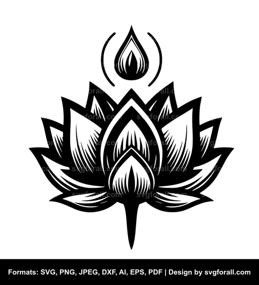 Lotus Cricut SVG