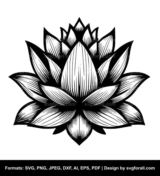 Lotus Flower Cricut SVG