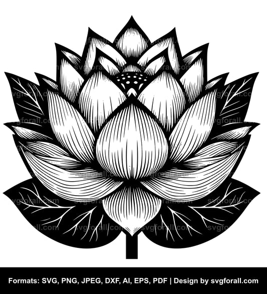 Lotus Flower SVG