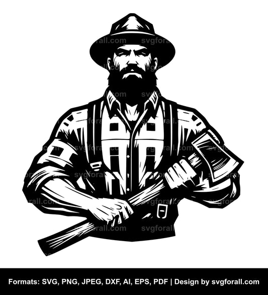 Lumberjack Black SVG