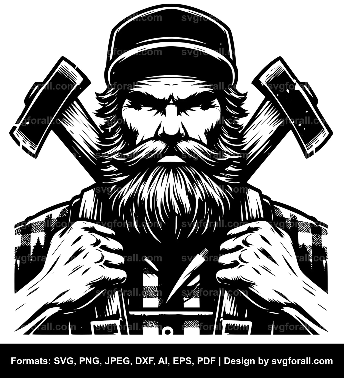 Lumberjack SVG Vector