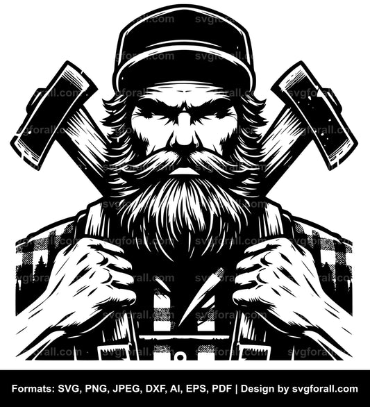 Lumberjack SVG Vector