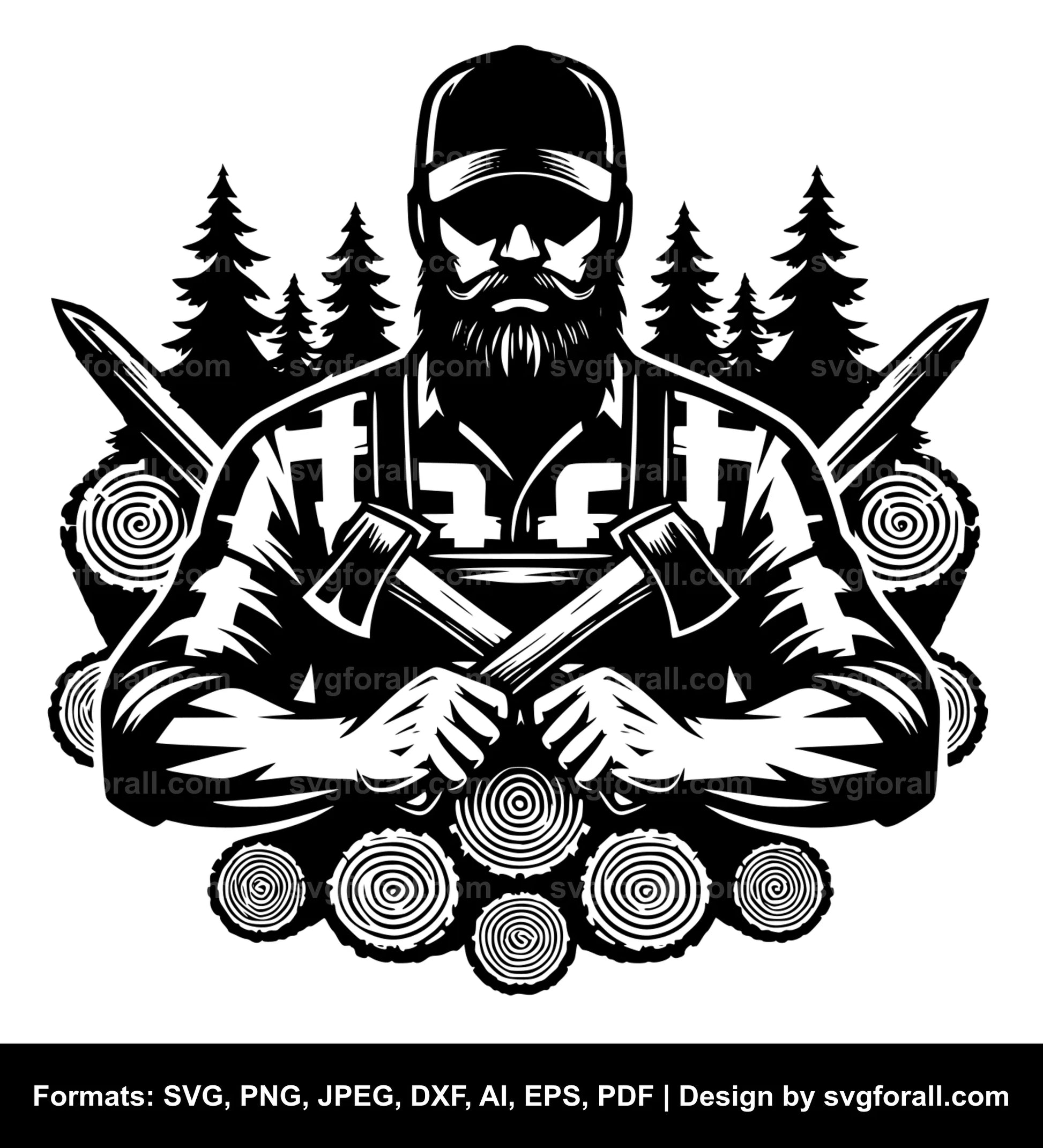 Lumberjack Vector SVG