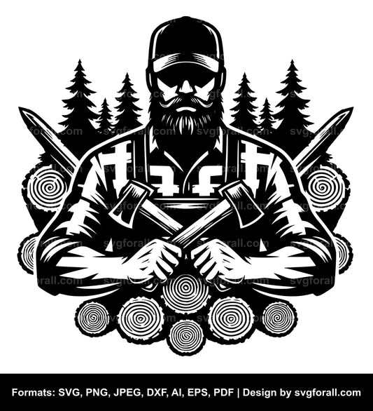 Lumberjack Vector SVG