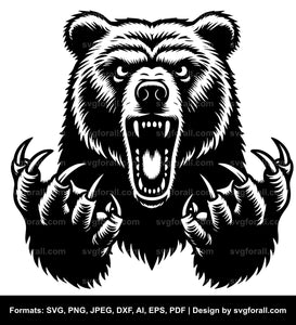 Angry Bear SVG