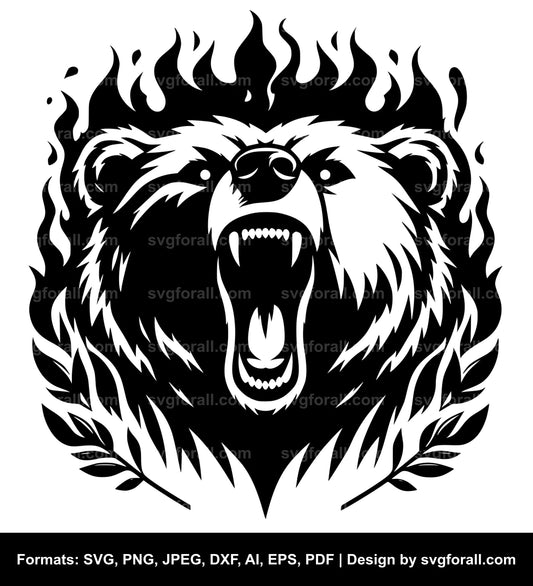 Mad Bear SVG File